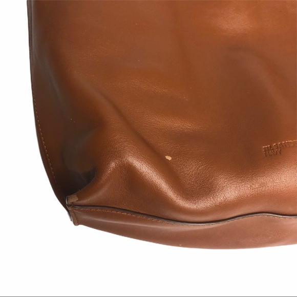Last Chance Jil Sander Navy Brown Leather Tote Bag - Picture 11 of 14